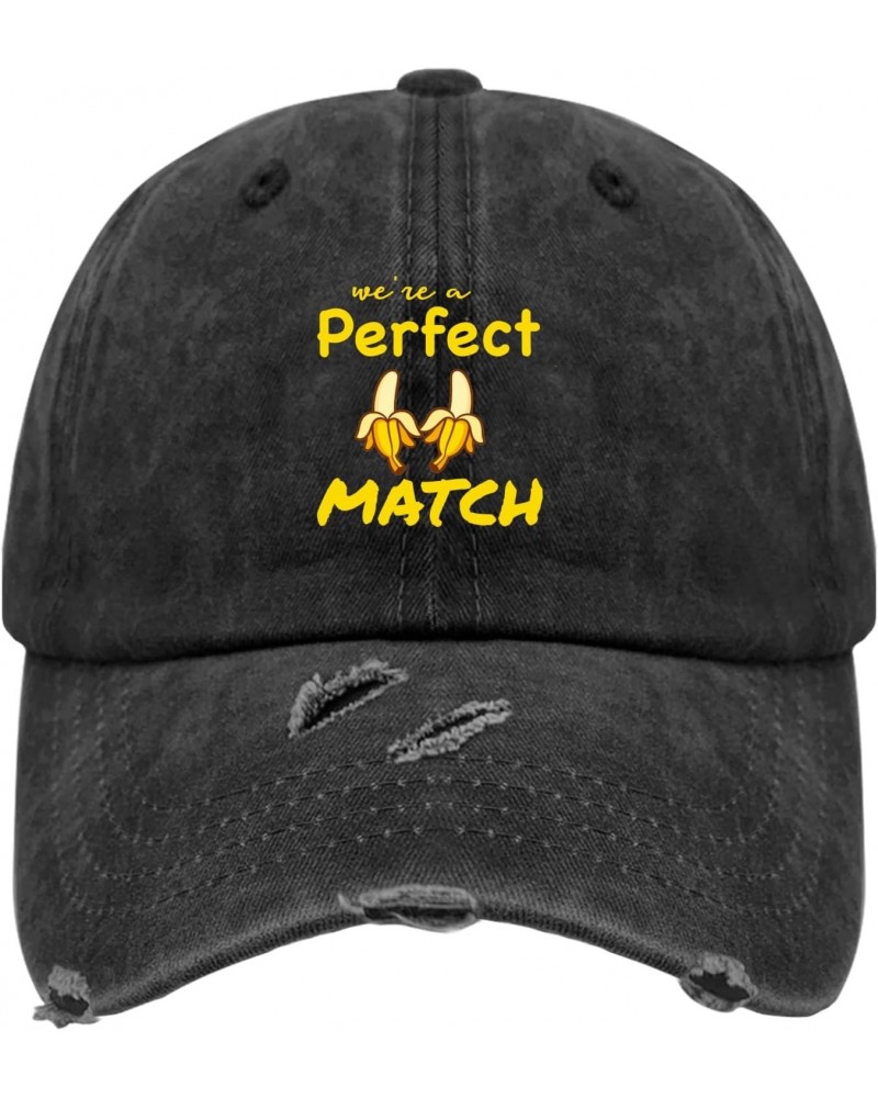 Baseball Hat Valentines Day Golf Caps for Women Vintage Caps Quick Dry We're a Perfect matchs Visor Hat $8.39 Visors