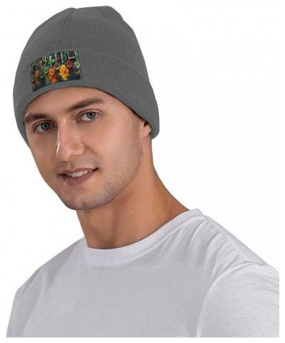 Spices Print Unisex Soft Warm Beanie Hat for Men Women Elastic Lightweight Skiing Knitted Hat Deep Heather $11.42 Skullies & ...