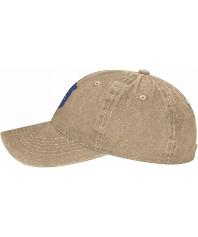 98th Infantry Division Denim Cap Trucker Hat Adjustable Hat for Men and Women Natural $11.46 Baseball Caps