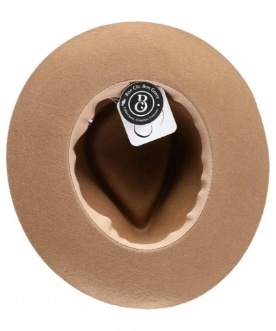 Andy Wool Felt Fedora Hat Water Repellent Beige $65.60 Fedoras