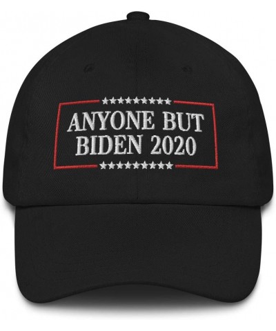 Anyone But Biden 2020 Hat (Embroidered Dad Cap) Anti Joe Biden Black $18.90 Baseball Caps