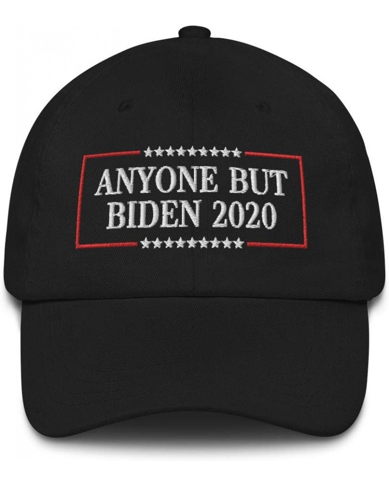 Anyone But Biden 2020 Hat (Embroidered Dad Cap) Anti Joe Biden Black $18.90 Baseball Caps