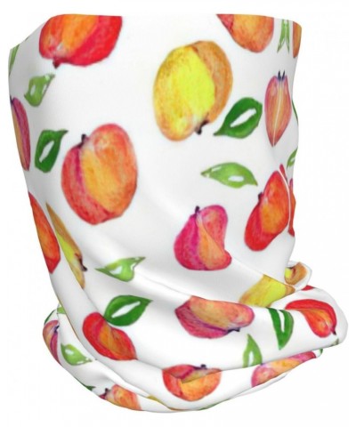 Peach Print Leaf Print Multifunction Slouch Hollow Beanie Thin Summer Turban Hat for Men and Women $11.50 Skullies & Beanies