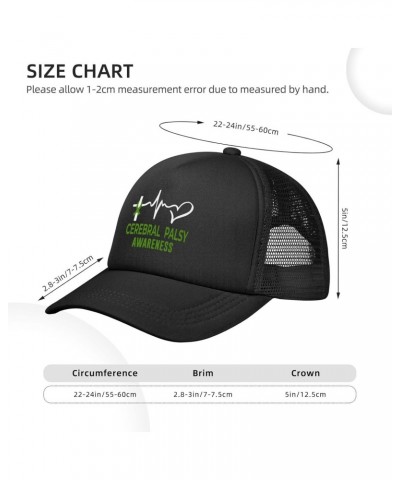 Cerebral Palsy Awareness Baseball Cap Adjustable Casual Mesh Hats Duck Tongue Hat for Men Women26 Black $10.98 Baseball Caps