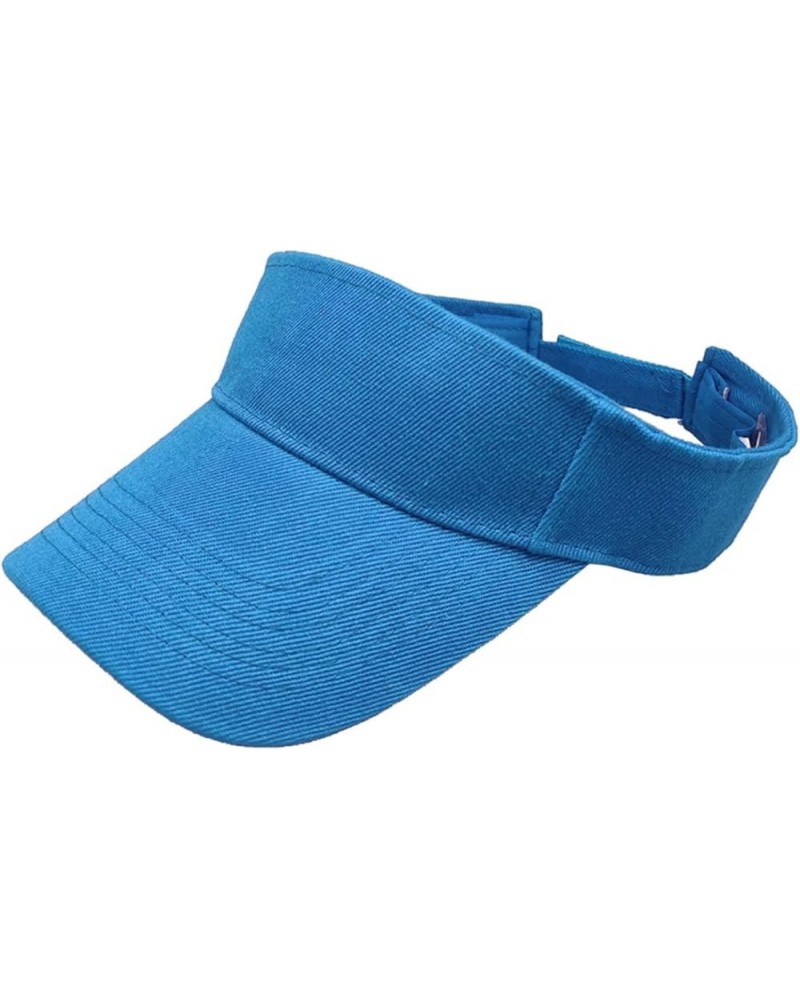 Sports Sun Visor Hat for Womens Mens Visor Hats Beach Visor Hats Gifts Birthday Easter Sky Blue $5.50 Visors