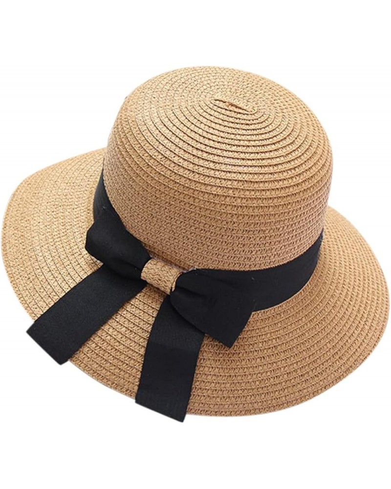 Beach Hats for Women Floppy Sun Hat Womens, UPF 50 Summer Wide Brim Sun Hat for Women Roll Up Hat Foldable C-khaki $7.79 Sun ...