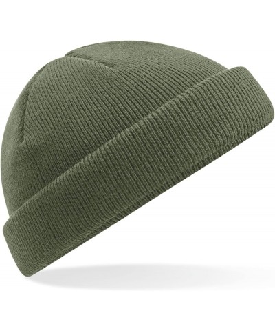 B43R Recycled Mini Fisherman Beanie - Sustainable and Stylish Hat Olive $9.97 Skullies & Beanies