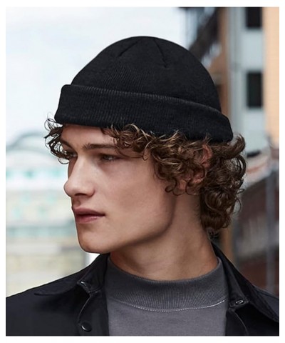 B43R Recycled Mini Fisherman Beanie - Sustainable and Stylish Hat Olive $9.97 Skullies & Beanies