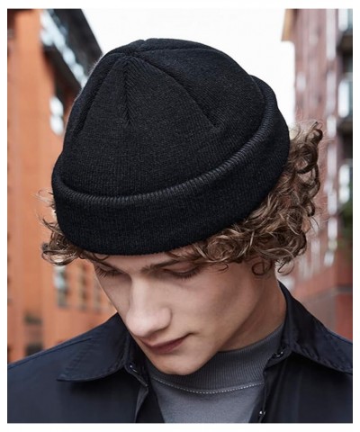 B43R Recycled Mini Fisherman Beanie - Sustainable and Stylish Hat Olive $9.97 Skullies & Beanies