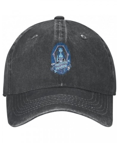 Corpse Bride Denim Baseball Cap Adjustable Outdoor Sun Hat for Mens Womens, Black $10.59 Baseball Caps