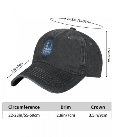 Corpse Bride Denim Baseball Cap Adjustable Outdoor Sun Hat for Mens Womens, Black $10.59 Baseball Caps