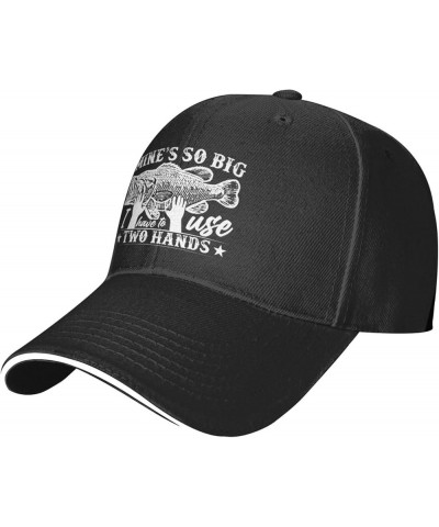 Mine's Big Use Two Hand Fishing Hat for Women Dad Hat Fashionable Hats Black $10.69 Baseball Caps