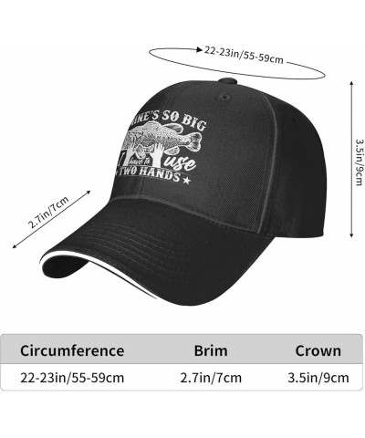 Mine's Big Use Two Hand Fishing Hat for Women Dad Hat Fashionable Hats Black $10.69 Baseball Caps