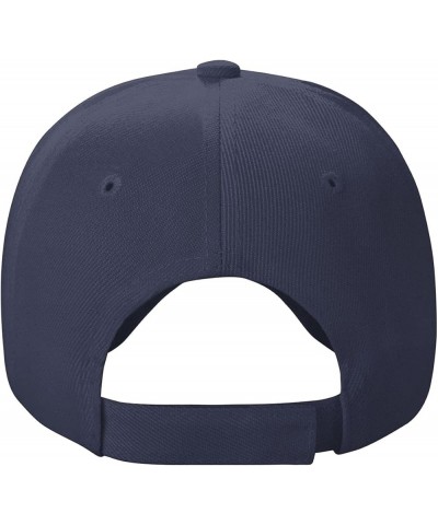 Custom Hats for Men Add Your Name Logo Text or Image Here Personalized Hats Navy Blue $7.63 Baseball Caps