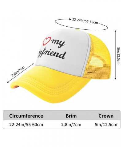 I Love My Boyfriend Funny Baseball Cap Adjustable Hat Ball Cap Trucker Hats Sports Hat Campaign Hats Athletic Baseball Fitted...