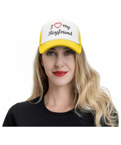 I Love My Boyfriend Funny Baseball Cap Adjustable Hat Ball Cap Trucker Hats Sports Hat Campaign Hats Athletic Baseball Fitted...