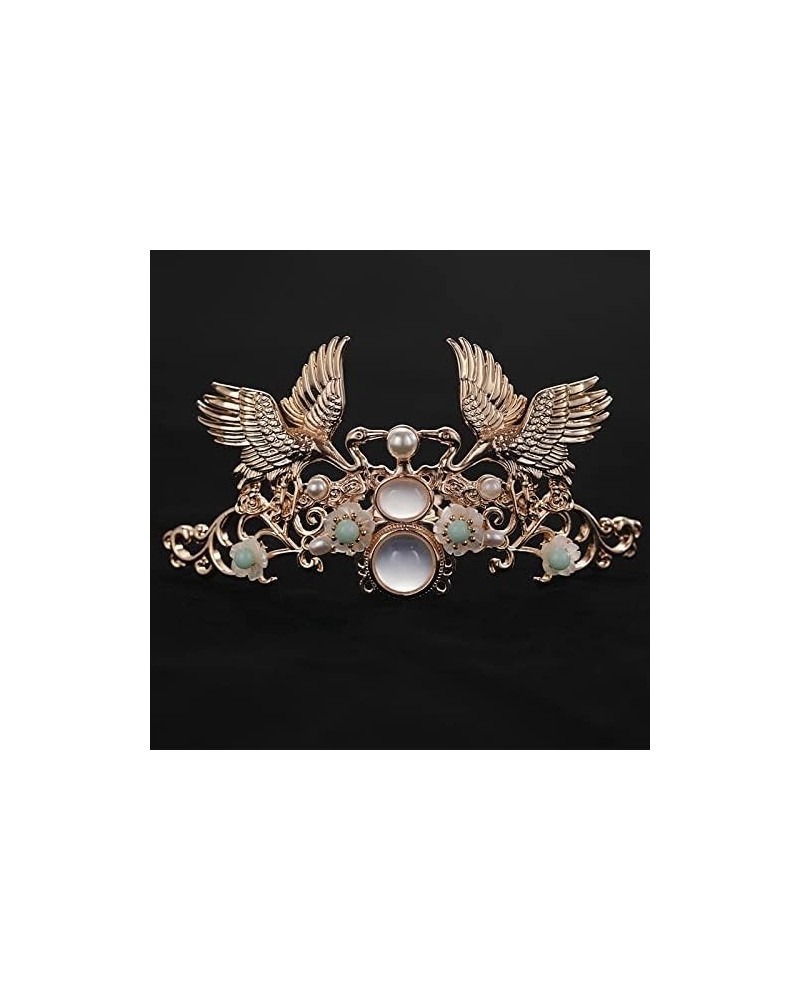 hair jewelry crown tiaras for women Ancient Style Flying Hair Crown Hairpin Headdress Bird Tiaras Hair Jewelry Classical Hanf...