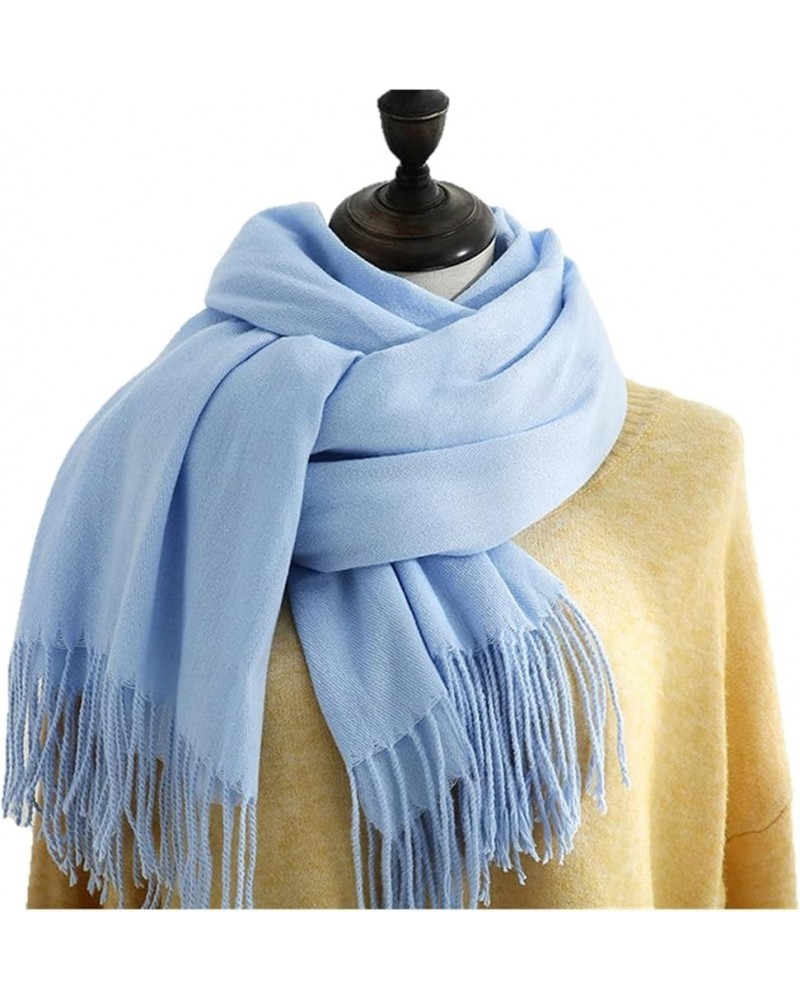 Scarf Gift Scarf Autumn Winter Scarf for Women Warm Imitation Cashmere Shawl Fall Warm Scarf Shawl (Color : Q, Size : 70 * 18...