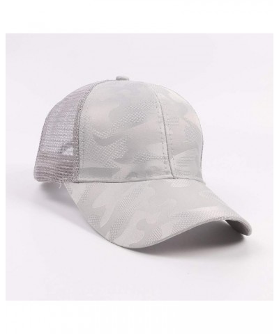 Hoop Head Hat Women Men Breathable Beach Baseball Cap Sun Hat Silver $6.97 Sun Hats