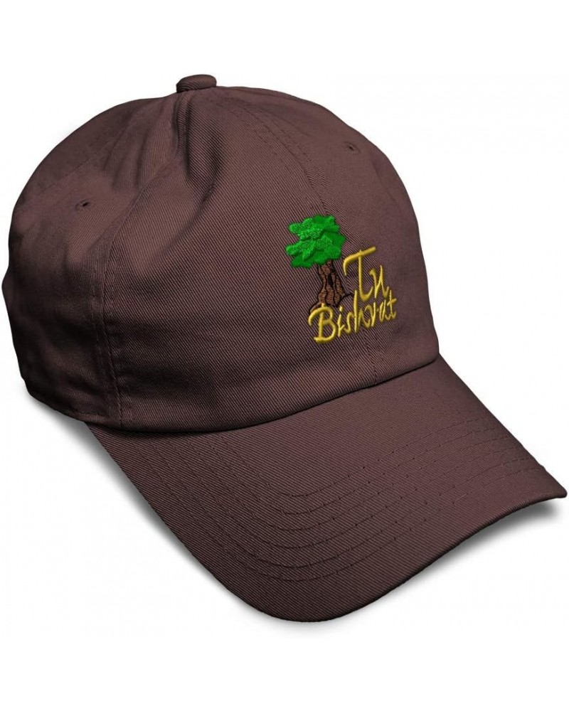 Soft Baseball Cap Tu Bishvat Nature Party Twill Cotton Occasion Dad Hats for Men & Women Brown Design Only $12.42 Baseball Caps