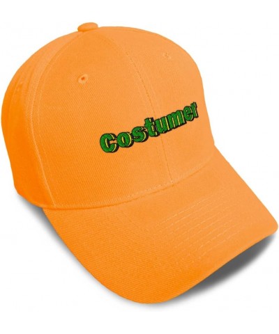 Custom Baseball Cap Costumer Style Acrylic Production Dad Hats for Men and Women Orange Design Only $11.61 Baseball Caps