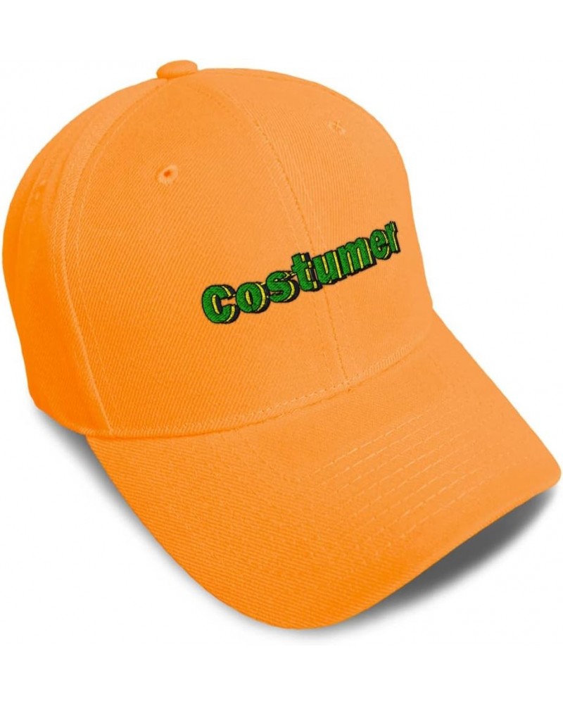 Custom Baseball Cap Costumer Style Acrylic Production Dad Hats for Men and Women Orange Design Only $11.61 Baseball Caps