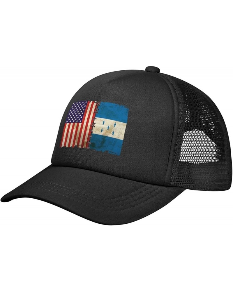 Mesh Hats Dad Caps Baseball Cap Adjustable Trucker Hat Unisex Adjustable Black $11.00 Baseball Caps