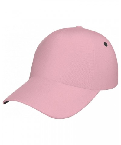 Solid Color Pink Fashionable Sports Baseball Cap with Stable Structure and Good Sunshade Effect Suitable for Sports Outdoor a...