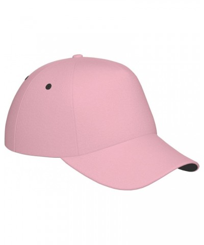 Solid Color Pink Fashionable Sports Baseball Cap with Stable Structure and Good Sunshade Effect Suitable for Sports Outdoor a...