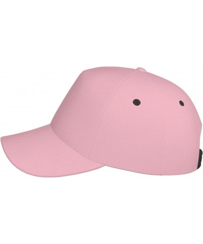 Solid Color Pink Fashionable Sports Baseball Cap with Stable Structure and Good Sunshade Effect Suitable for Sports Outdoor a...