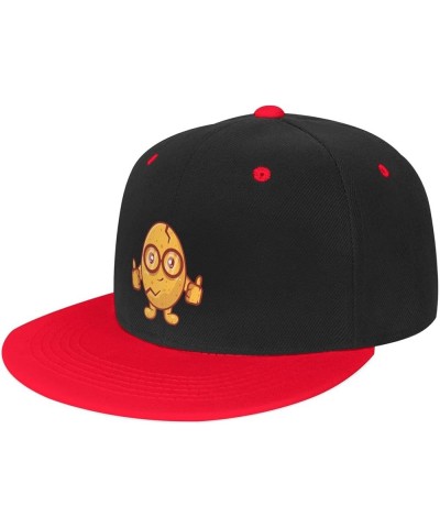 Thumbs Up for The Lovely Egg Baseball Cap for Men Women Snapback Hat Adjustable Flat Bill Hats Red $10.88 Baseball Caps