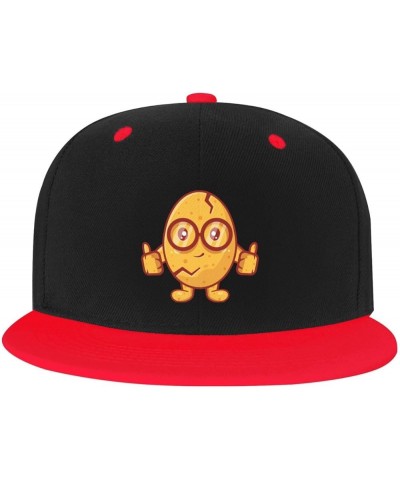 Thumbs Up for The Lovely Egg Baseball Cap for Men Women Snapback Hat Adjustable Flat Bill Hats Red $10.88 Baseball Caps