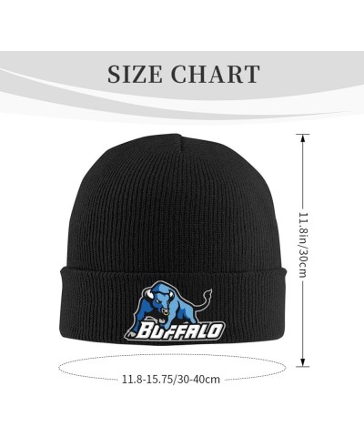 University at Buffalo Logo Beanie Hat for Men and Women Winter Warm Hats Knit Slouchy Thick Skull Cap Black $11.04 Skullies &...