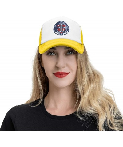 Liberty University Trucker Hats for Both Men and Women - Mesh Baseball Snapback Hats Yellow $11.07 Baseball Caps