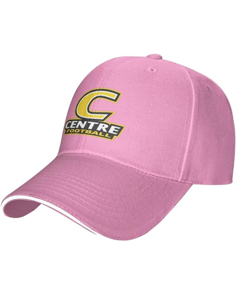 Centre College Logo Unisex Classic Hat Adjustable Fashion Casquette for Men Women Pink $11.94 Baseball Caps