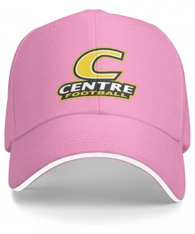 Centre College Logo Unisex Classic Hat Adjustable Fashion Casquette for Men Women Pink $11.94 Baseball Caps