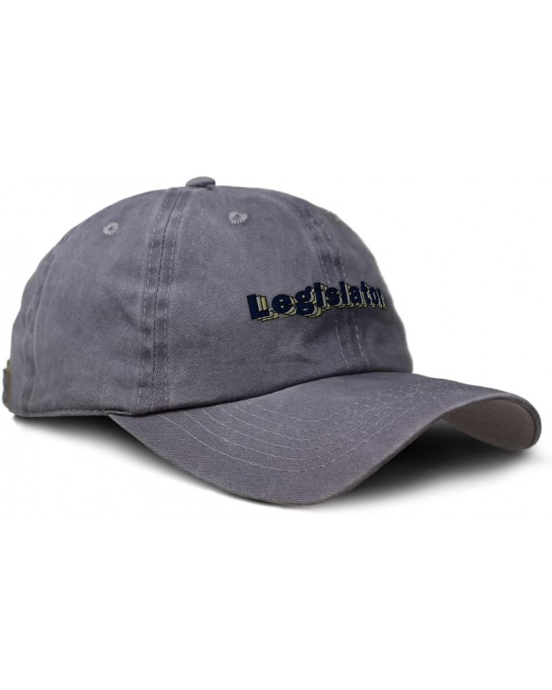 Soft Washed Baseball Cap Legislator Cotton Dad Hats for Men & Women Grey Design Only $16.19 Baseball Caps