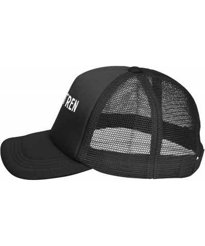 I Love Tren Men's Baseball Cap Low Profile Mesh Trucker Cap Adjustable Black $10.65 Baseball Caps