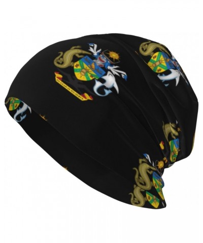 Coat of Arms Solomon Islands Eco-Chic Knit Hats Fashionable Functionality for Modern Living Black $13.95 Skullies & Beanies