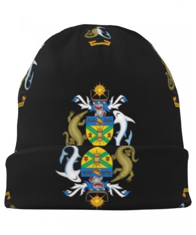 Coat of Arms Solomon Islands Eco-Chic Knit Hats Fashionable Functionality for Modern Living Black $13.95 Skullies & Beanies