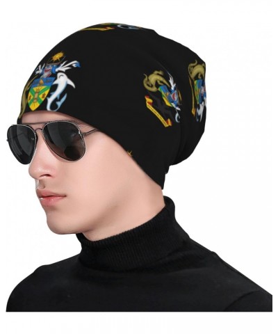 Coat of Arms Solomon Islands Eco-Chic Knit Hats Fashionable Functionality for Modern Living Black $13.95 Skullies & Beanies