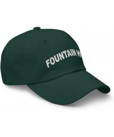 Fountain Hill Pennsylvania Hat Fountain Hill PA Cap Embroidered Dad Hat Adjustable Strap Closure Unisex Spruce $21.19 Basebal...