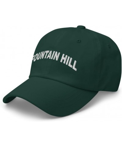 Fountain Hill Pennsylvania Hat Fountain Hill PA Cap Embroidered Dad Hat Adjustable Strap Closure Unisex Spruce $21.19 Basebal...