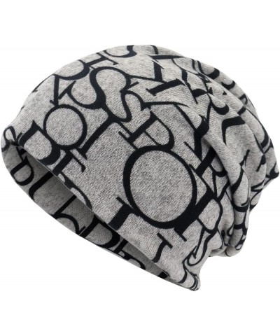 Head Wrap Unisex Women&Men Turban Collar Scarf Cancer Ruffle Print Hat Hat Baseball Caps Mesh Hats for Men Grey $6.31 Skullie...