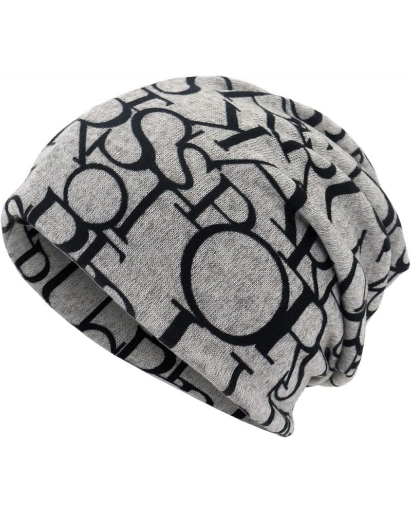 Head Wrap Unisex Women&Men Turban Collar Scarf Cancer Ruffle Print Hat Hat Baseball Caps Mesh Hats for Men Grey $6.31 Skullie...