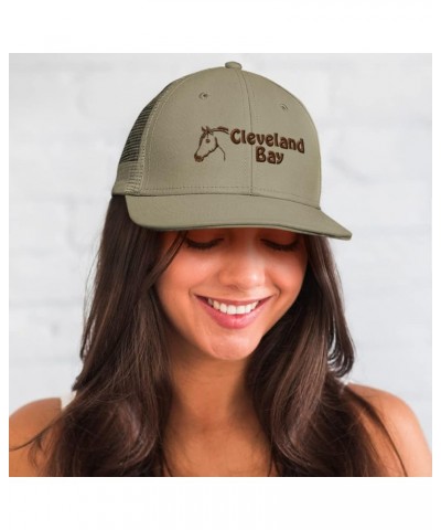 Custom Trucker Hat Baseball Cap Cleveland Bay Horses Breed Cotton Pony Dad Hats for Men & Women Khaki Design Only $13.44 Base...