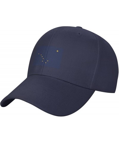 Flag of Alaska Baseball Cap for Men Women Hat Adjustable Truck Driver Baseball Caps Dad Hats Navy Blue $11.72 Baseball Caps