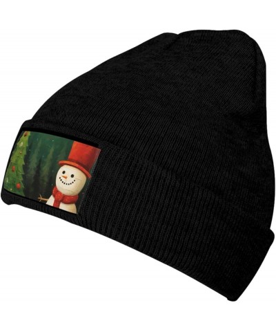 Christmas Trees Deer Unisex Fashionable Adult Knitted Wool Cap,Casual Hat for Sports and Outdoors Christmas Tree Snowman $9.7...