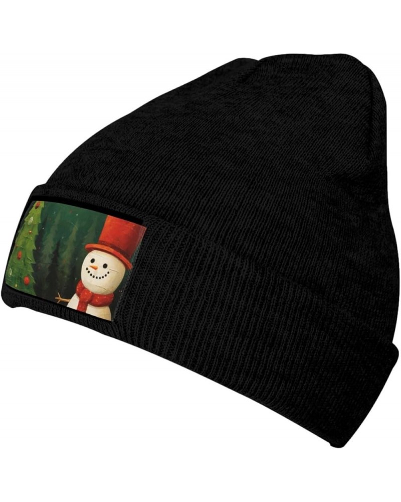 Christmas Trees Deer Unisex Fashionable Adult Knitted Wool Cap,Casual Hat for Sports and Outdoors Christmas Tree Snowman $9.7...