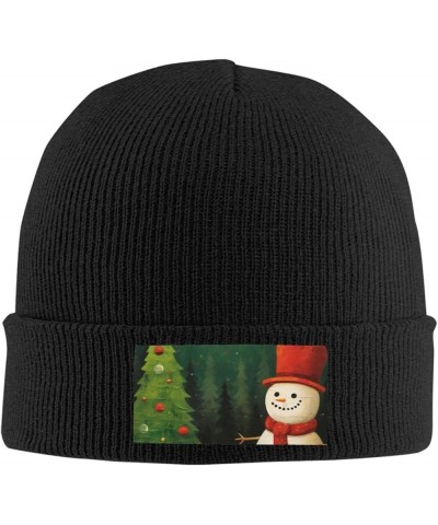 Christmas Trees Deer Unisex Fashionable Adult Knitted Wool Cap,Casual Hat for Sports and Outdoors Christmas Tree Snowman $9.7...